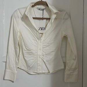 Zara white shirt